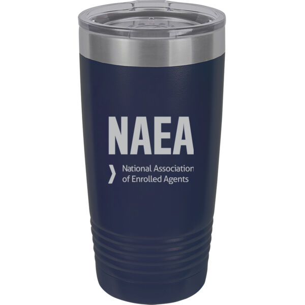   - 20 oz. Stainless Steel Tumbler w/Clear Lid Thumbnail