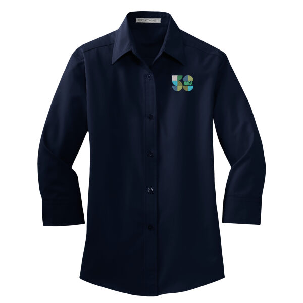   - Ladies 3/4 Sleeve Easy Care Shirt  Thumbnail