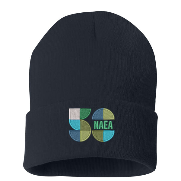   - Solid 12" Cuffed Beanie  Thumbnail