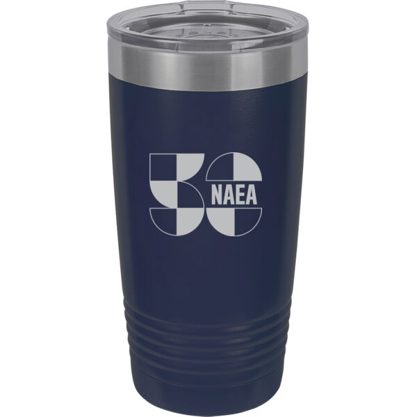   - 20 oz. Stainless Steel Tumbler w/Clear Lid  Thumbnail