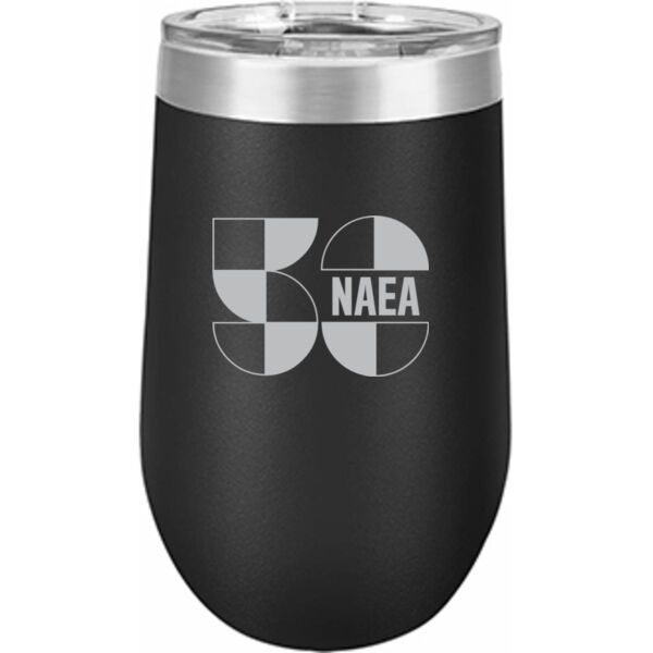   - 16 oz. Stainless Steel Stemless Wine Tumbler w/Lid  Thumbnail